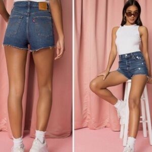 Levi's Women's Blue Denim Shorts